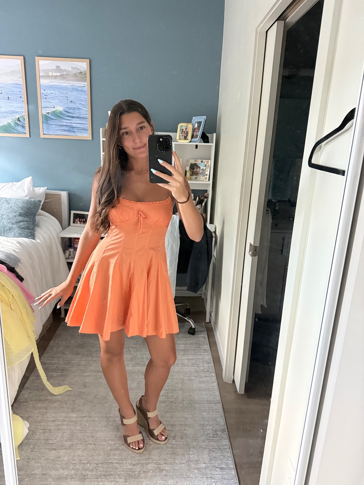 Orange gameday dress